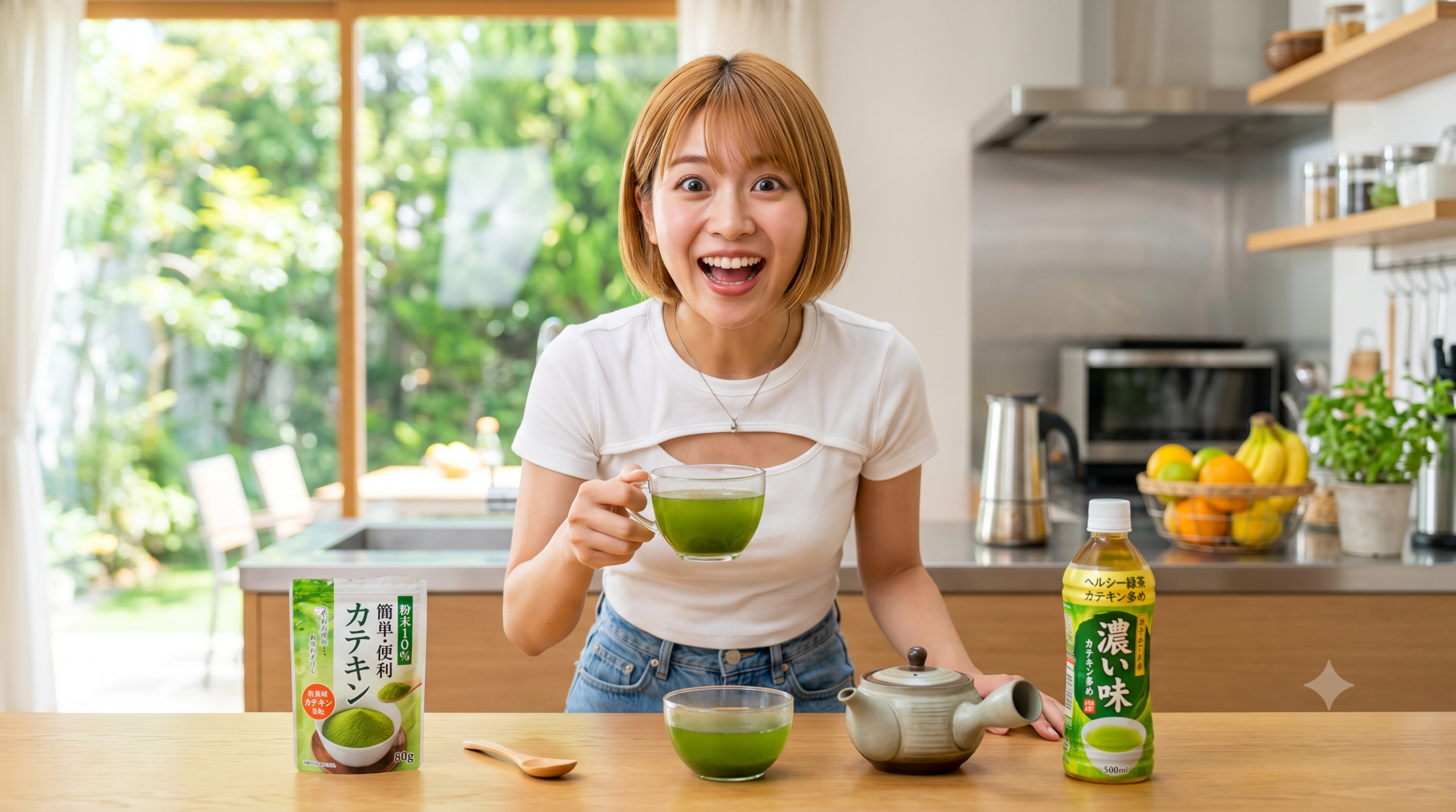 緑茶大対決- 粉末・急須・ペットボトルの違いを暴く!